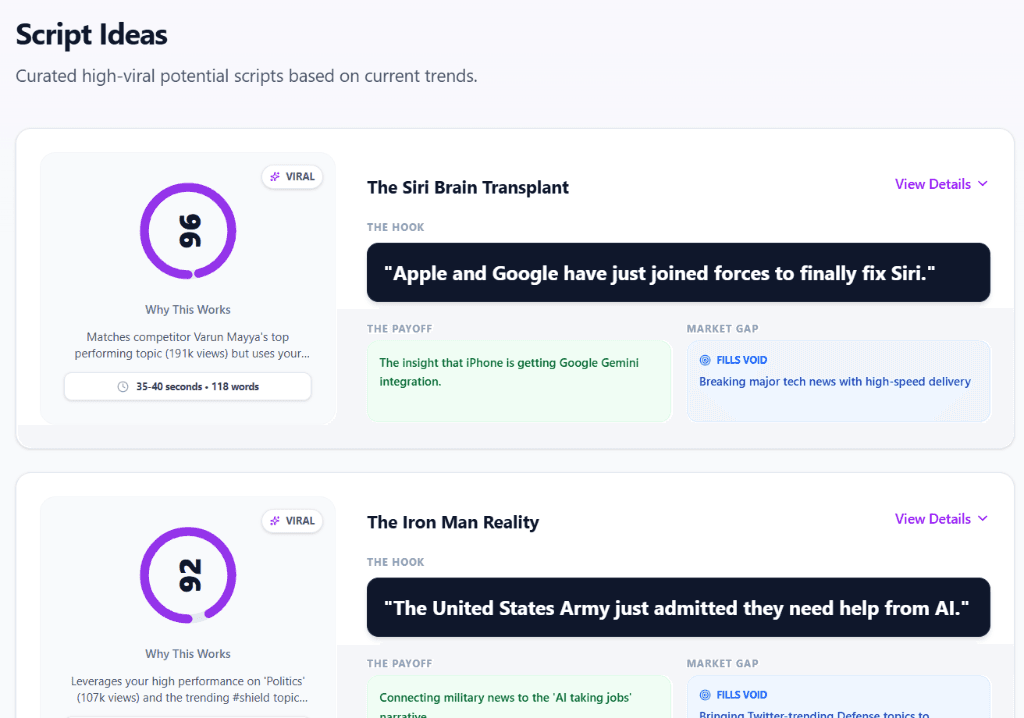Script Ideas
